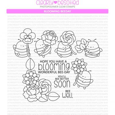 Clearly Besotted Stempel -  Blooming Beeday